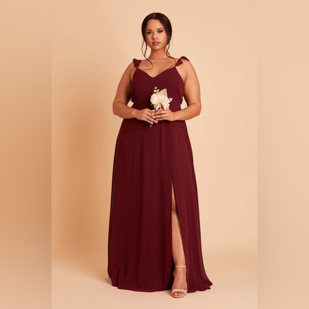 Birdy Grey Doris Dress Chiffon Cabernet 3X BRIDESMAID WEDDING